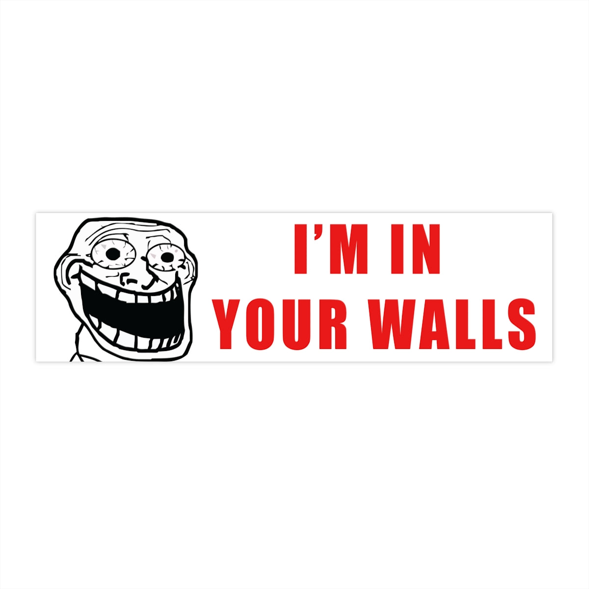 "I'm in your Walls" - Bumper Sticker
